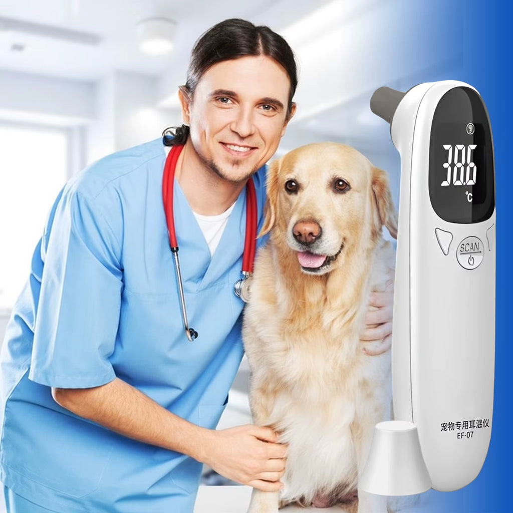 Cat Thermometers Ear Cat Dog Tech Supplies Puppy Thermometers Fever Detection Device for Pet High-Precision Accurate Led Display