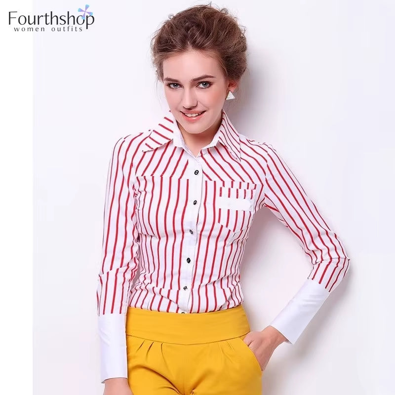 Fashion Striped Bodysuits Women Office Lady Work Body Shirts Long Sleeved Bodycon Elegant Tops and Blouses Female Clothes 2025
