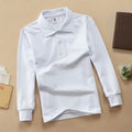 Little Kids Clothes Polo Shirts Outfits Cartoon Embroidery Autumn Boys Shirts Long Sleeve Polo Shirt Teenagers School Tops