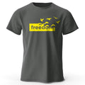 Men'S the Freedom Letter Printed T-Shirt 100% Cotton Oversized Funny Graphic Tees for Men Women Summer Tops