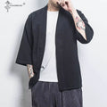 Japanese Kimono Men Cardigan Streetwear Yukata Male Shirt Haori Mens Kimono Shirt Traditional Japanese Samurai Clothing 5XL