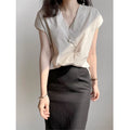 Shirts & Blouses for Women Half Sleeve Summer Loose Button up Woman Top V Neck Simple Cheap Stylish Offer Aesthetic Hot Xl S Xxl