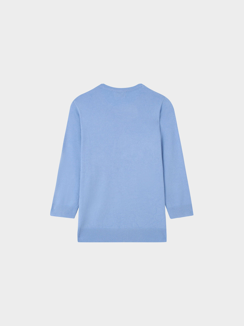 Basic Crew Sweater 3Q-Periwinkle-1
