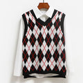 2025 Fashion Casual Tank Tops Pullover Elasticity Sweater Spring Autumn Women Sleeveless V-Neck Knitted Vest Kz373