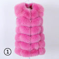2026  Real Fox Fur Coat Women Winter Natural Fur Vest Coat Real Fur Coat Vests for Women Sleeveless Jacket Women