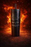 UpTied “Built to Rise” Matte Black 22oz Insulated Tumbler | Corkcicle Drinkware | Scrunchie & Co. USA
