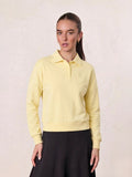 Collared Bomber Tee-Yellow-0