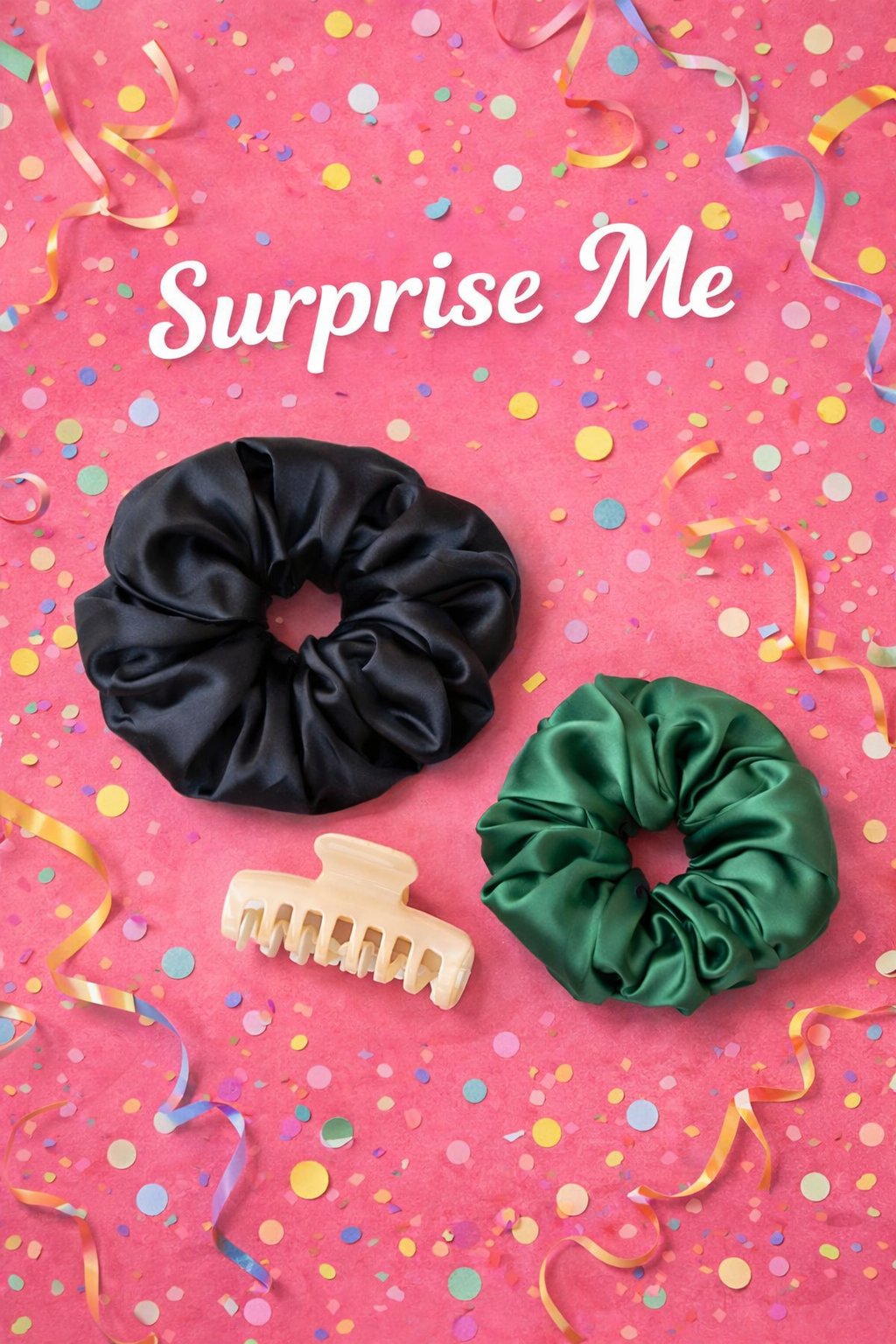 Surprise Me XXL oversized satin scrunchie gift box set - UpTied Scrunchie Co