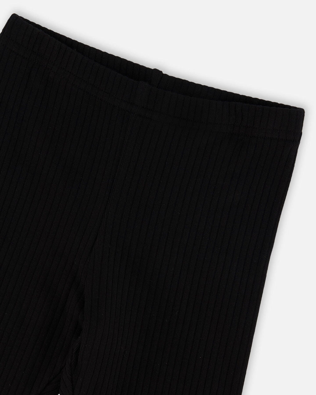 Rib Biker Leggings Black-2