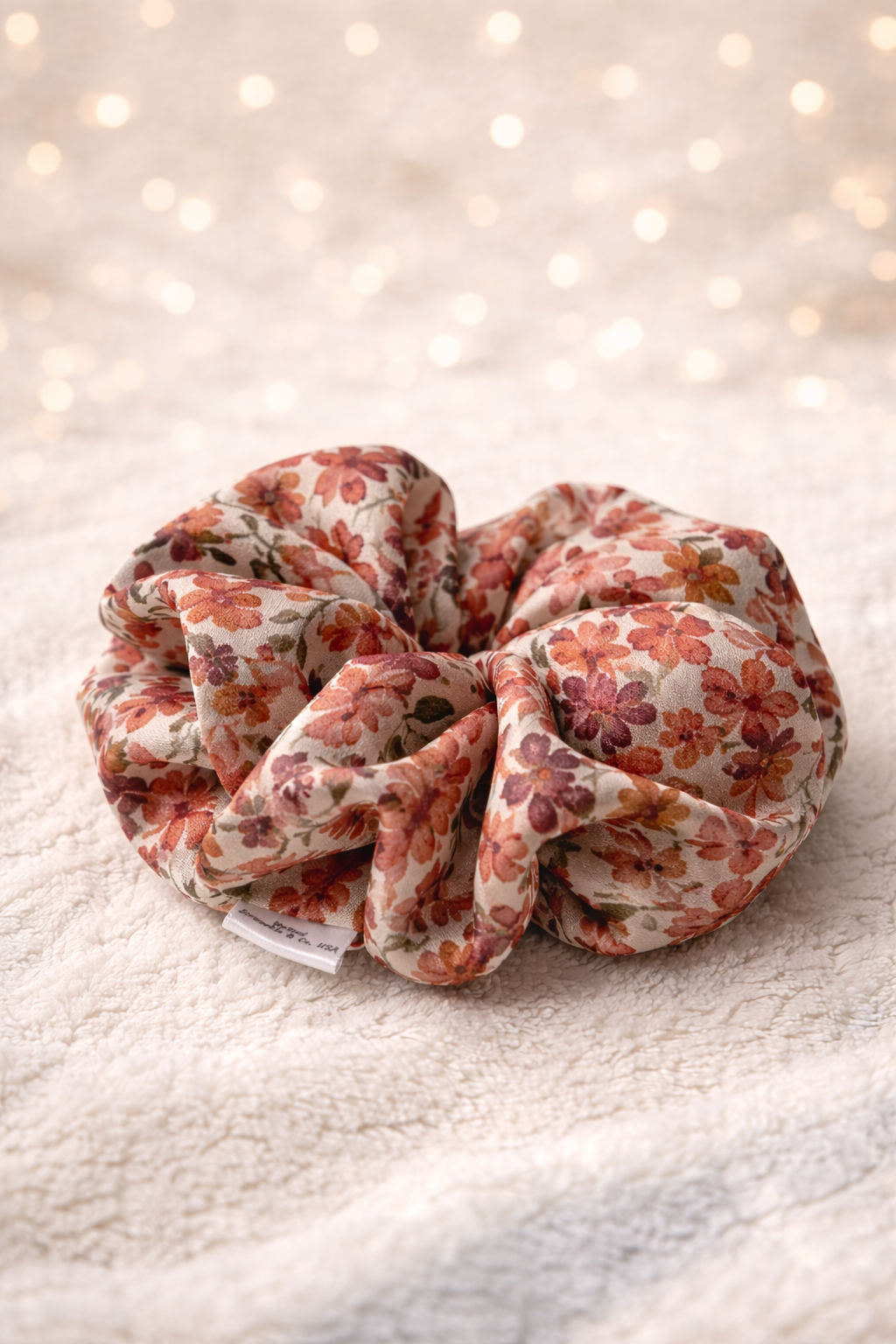 Take It Easy - Oversized Floral Satin Scrunchie (XXL)