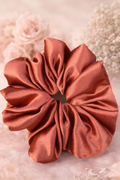 Whatever - Oversized Auburn Satin Scrunchie (XXL)