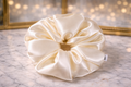 Amazing Grace - Oversized Light Yellow Satin Scrunchie (XXL)