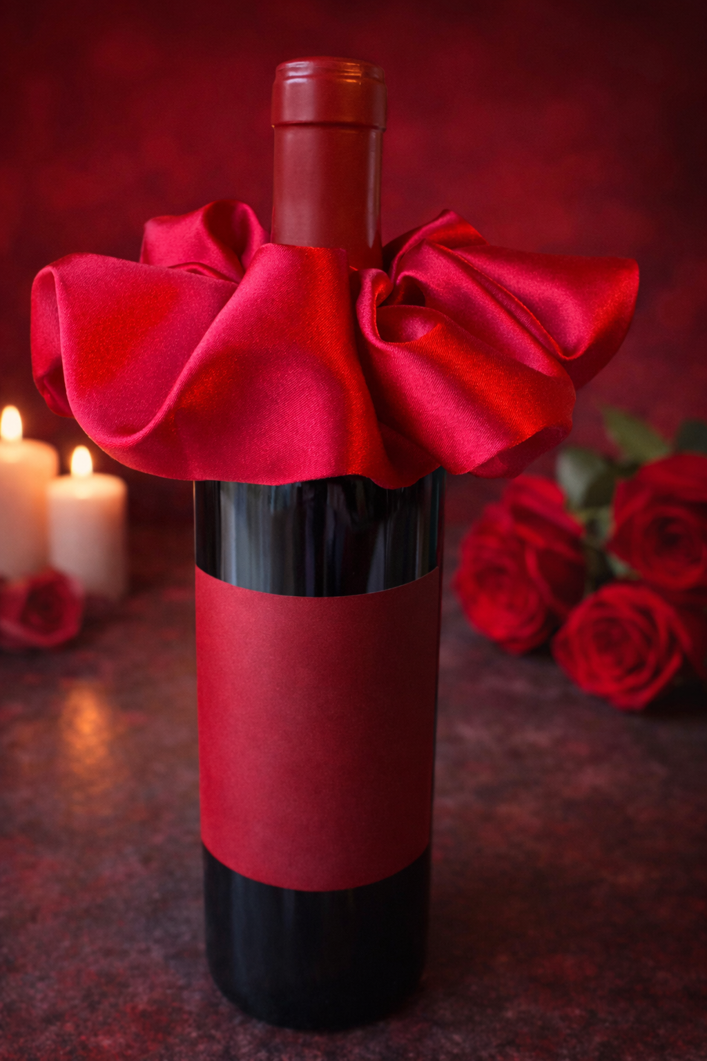 Why Are You So Obsessed? - Oversized Red Stretch Satin Scrunchie (XXL)