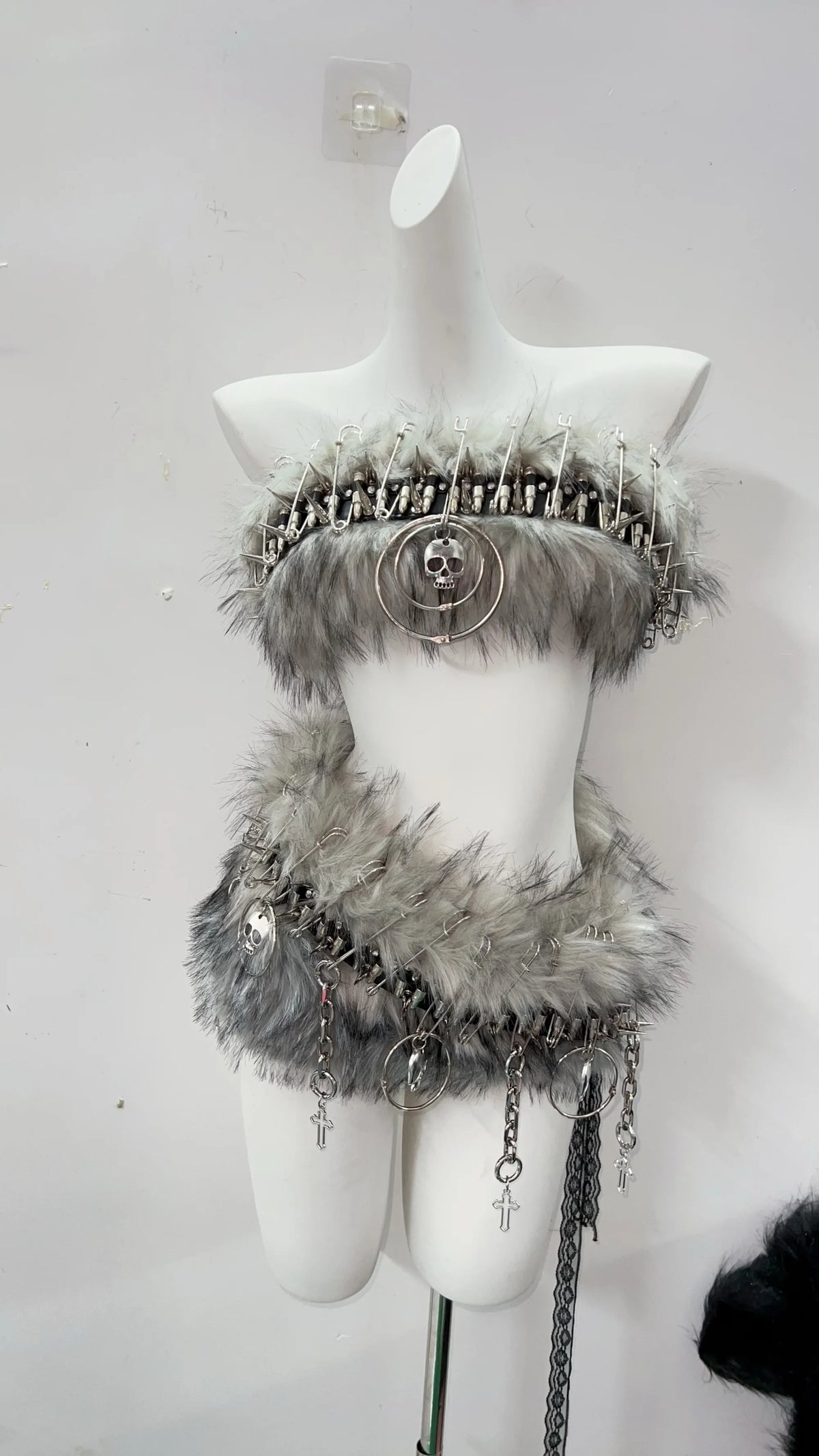 Lolita Tops Skull Top Vintage Topsgothic Tank Tops Punk Tank Tops Fairy Grunge Halter Topy2K Clothes Y2K Crop Top Gothic Clothes