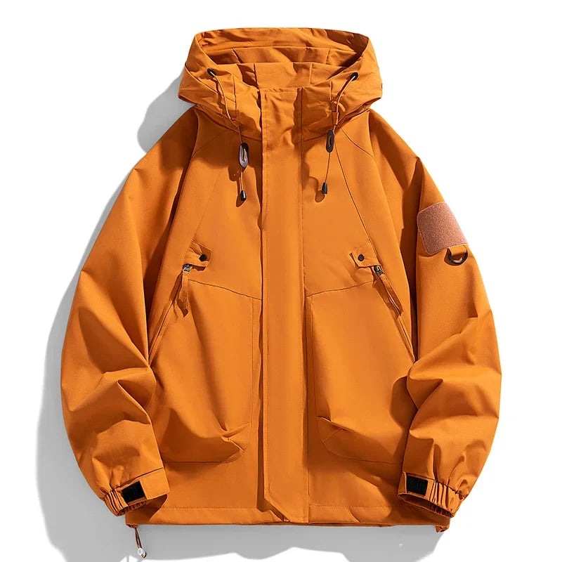 Men's Hooded Zip-Front Windbreaker