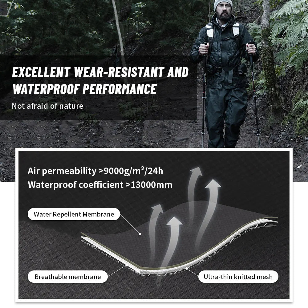 Drawstring Hiking Overtrousers