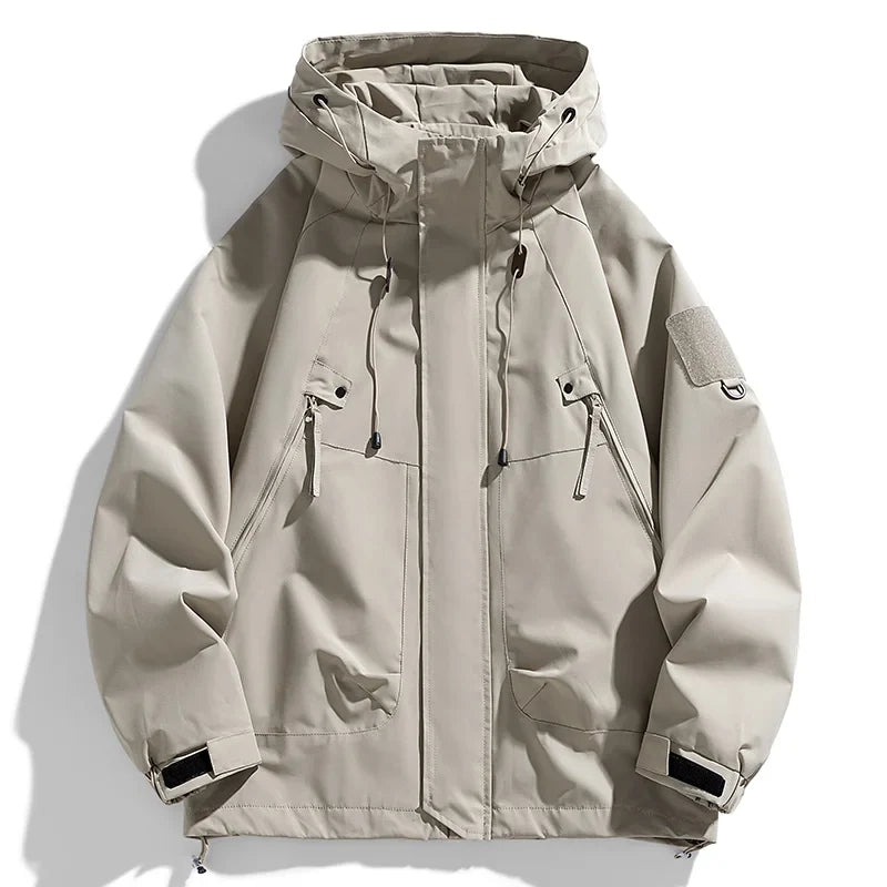 Men's Hooded Zip-Front Windbreaker
