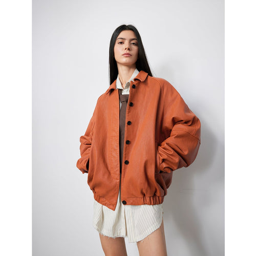 "Sydney Reincarnation" Heavy Wash Waxed Jacket Genuine Leather Outerwear