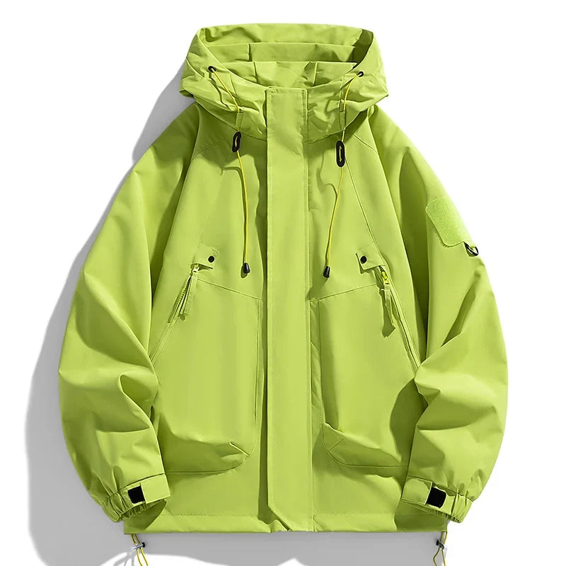 Men's Hooded Zip-Front Windbreaker