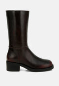 Soora Block Heel Calf Boots-0