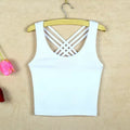 Girls Shoulder Straps Crop Tank Tops Teens Underwear Big Children'S Sleeveless Vest Kids Navel Pure Gymnastics Fitness Clothes