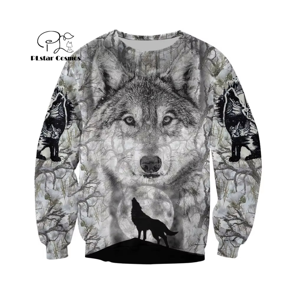Wolf Printed Hoodies Men 3D Hoodies Brand Sweatshirts Jackets Quality Pullover Fashion Tracksuits Animal Streetwear Out Coat-12