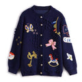 Autumn Winter Women Cardigans Sweaters Luxury Brand Design Knitted Christmas Sweater High Quality Cartoon Embroidery Cardigans