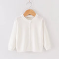 Autumn Girls Clothes Baby Casual Cardigan Solid Open Stitch Boys Soft Coats Children Sweaters Toddler Knit Jackets Full Sleeve