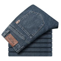 Men'S Slim Jeans 2024 Autumn New Men'S Casual Straight Fall Stretch Denim Trousers Fashion Slim Grey Men'S Jeans