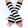 Women Arm Warmers Knitted Woolen Arm Sleeve Fine Long Knitted Fingerless Gloves Sweater Blouse Apparel Wrist Warmers Fake Sleeve
