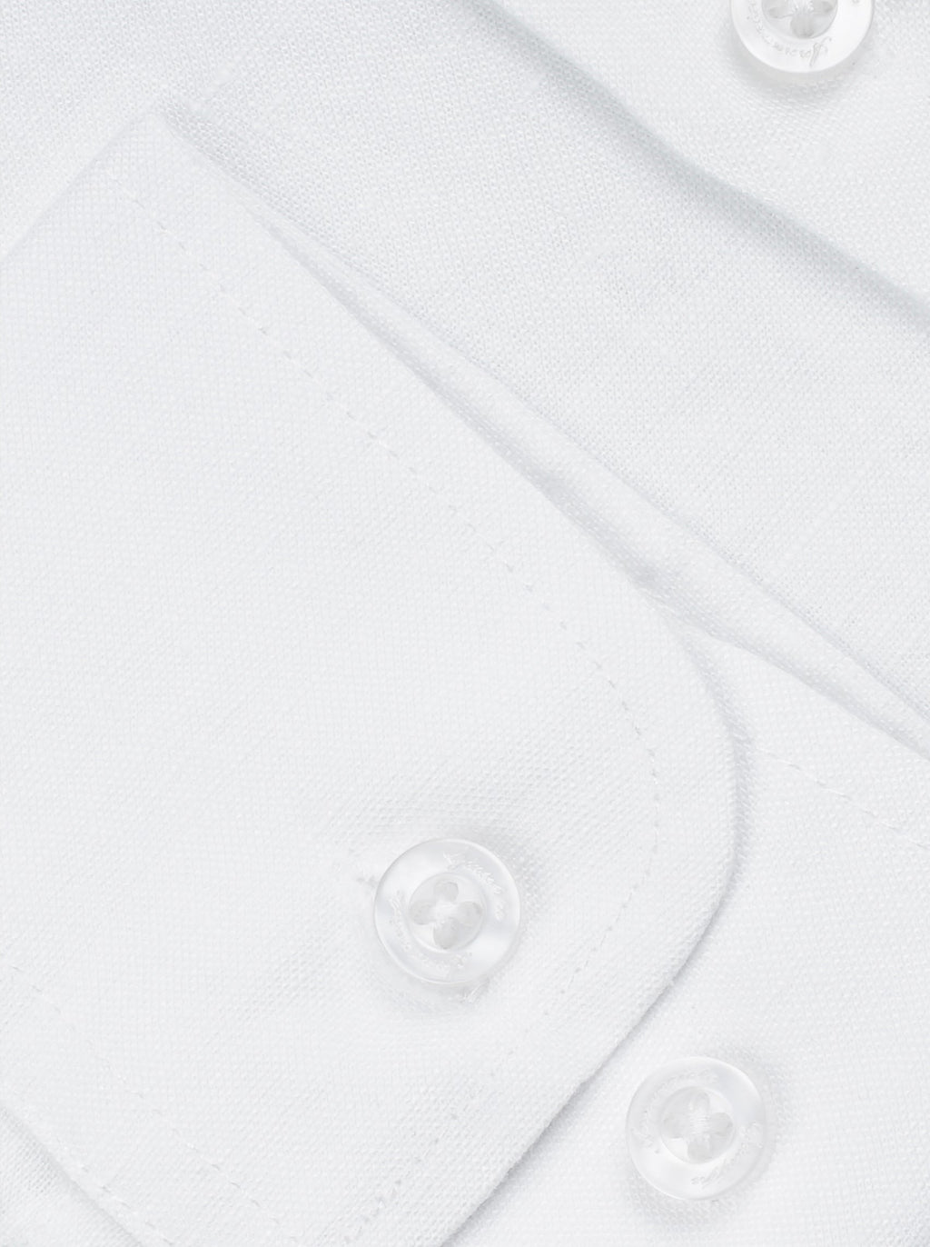 White solid Color Pure linen shirt-1