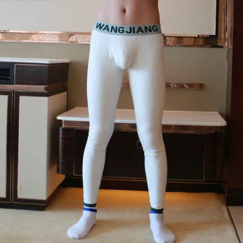 Hot Winter Men Long Johns Leggings High Quality Cotton Thermal Underwear Warm Long Leggings Pants for Men