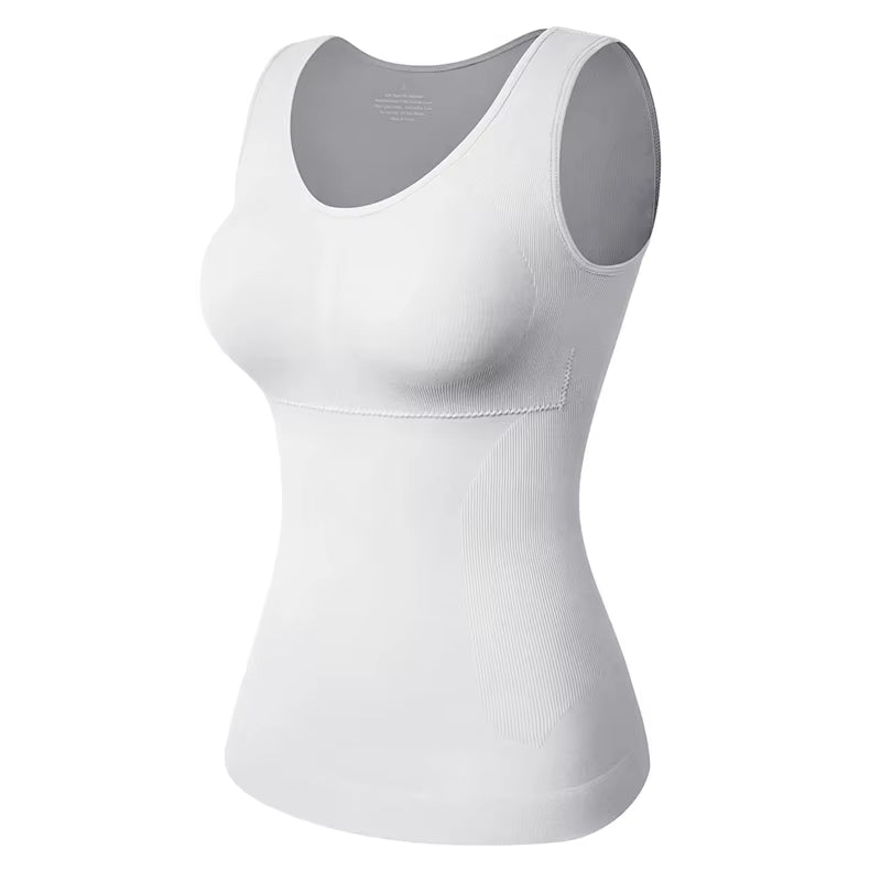 Women Shapewear Tank Tops Tummy Control Shapewear Seamless Body Shaper Compression Top Slimming Underwear Waist Trainer Shirts