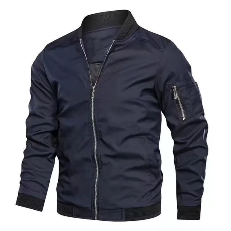 Men'S Bomber Zipper Jacket Male Casual Streetwear Hip Hop Slim Fit Pilot Baseball Coats Men Clothing 5XL 6XL