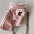 Classic Solid Dog Vests Winter Fleece Warm Pet Dog Clothes for Small Medium Dogs Jackets Cats Fall Clothes Traction Warm Vest
