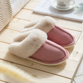 2025 Winter Warm Home Fur Slippers Women Luxury Faux Suede Plush Couple Cotton Shoes Indoor Bedroom Flat Heels Fluffy Slippers