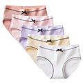 5 Pcs Adolescent Girls Cotton Underwear Ribbed 8-16 Years Girls Seamless Panties Solid Color Underpants Girls' Lingerie Briefs