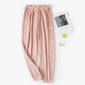 Autumn Women Solid Warm Thicken Velvet Ribbed Fleece Set Pullover and Pants Women Casual Pajama Sets 2024