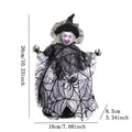Halloween Broom Witch Decoration Creepy Ghost Day Bar Haunted House Party Desktop Witch Ornament Home Decor Supplies