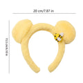 Yellow Bear Ear Plush Headband Soft Plush Hair Hoop Lovely Animal Headbands Cosplay Hoops Fashion Hair Accessories