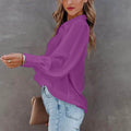 Women'S Casual Loose Fit Shirt White Lapel Ling Sleeve Button down Blouse Spring Summer Female Clothing Office Lady Formal Blusa