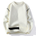 Autumn Winter Men'S Sweater Warm Knit Pullovers Fashion Loose Knitted Sweaters Men Youthful Vitality Patchwork Casual Pullovers