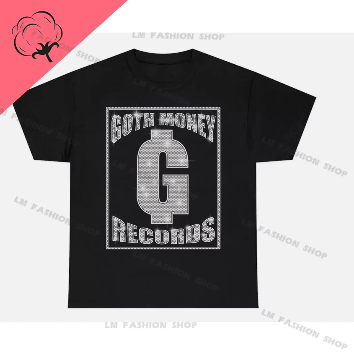 Goth Money Records Graphic Tshirts Men'S Clothing Short Sleeve Tops Cotton Tees Women'S Printed T-Shirt Camisas Graphic T Shirts