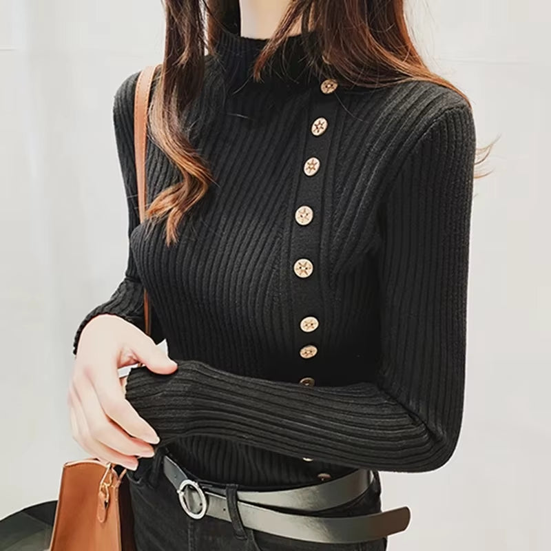 Turtleneck Knit Sweater