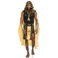 Mens Egyptian Pharaoh Costume Set 7 Pcs King of Egypt King Tut Cosplay Sets Halloween Cosplay Outfits