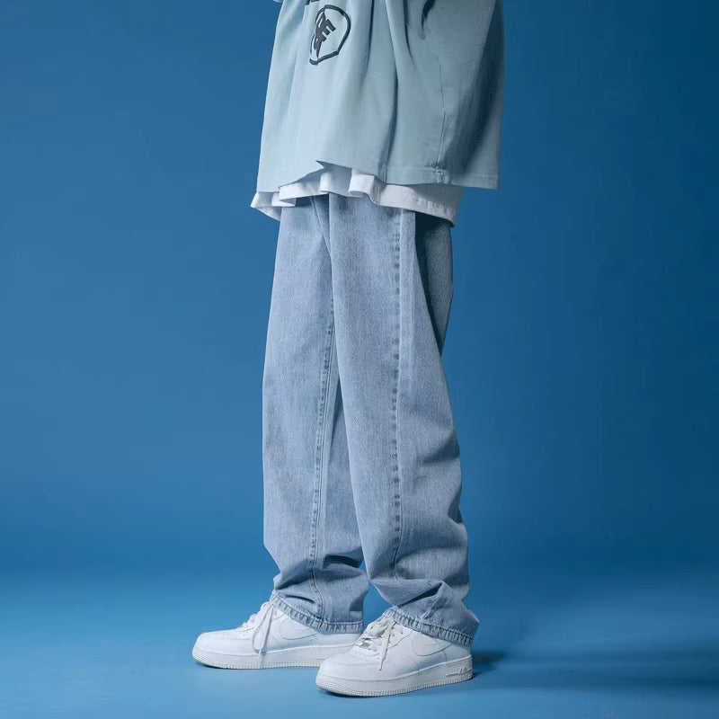 Mens Jeans Large Denim Jeans for Teens Trousers for Men Jean Baggy Pants Men'S Fashion Man Male Trendyol Streetwear Korean Men´S