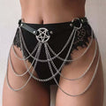 Fashion Belts Female Street Style Waist Belly Chain Belt Adjustable Punk Belt Bondage Caged Chain Gothic Clothing Accessories