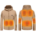 Winter Electric Heating Jacket Men Women USB Smart Heated Jackets Hooded Heat Hunting Ski Suit Hiking Vests Thermal Clothes