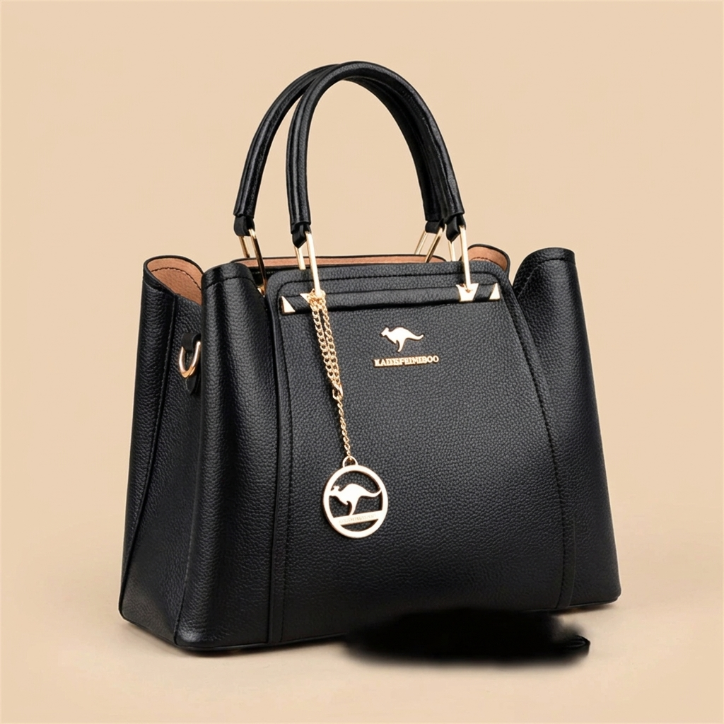 Soft leather women's shoulder crossbody tote handbag