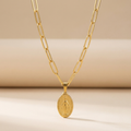 Virgin Mary pendant necklace